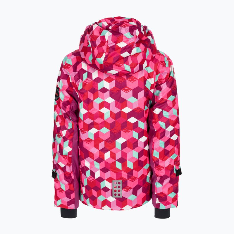Detská lyžiarska bunda LEGO Lwjested pink 11010549 2