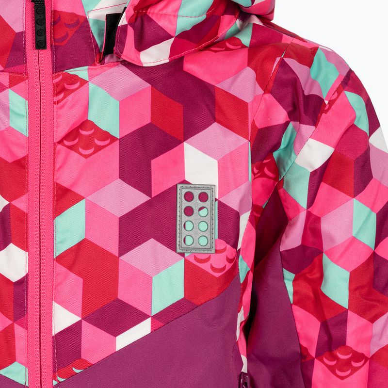 Detská lyžiarska bunda LEGO Lwjested pink 11010549 3