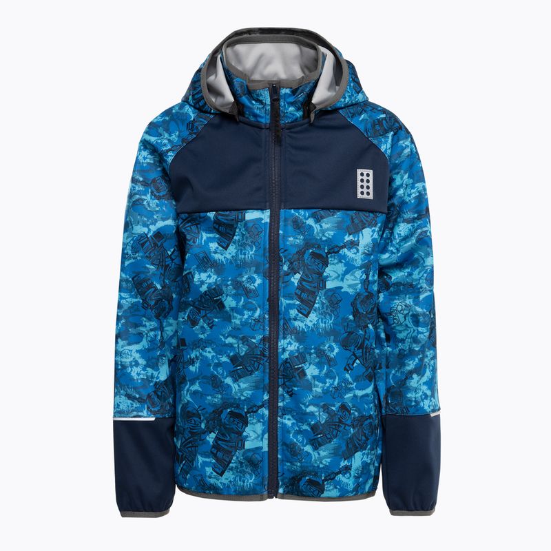 Detská softshell bunda LEGO Lwstorm 23 tmavomodrá 111647
