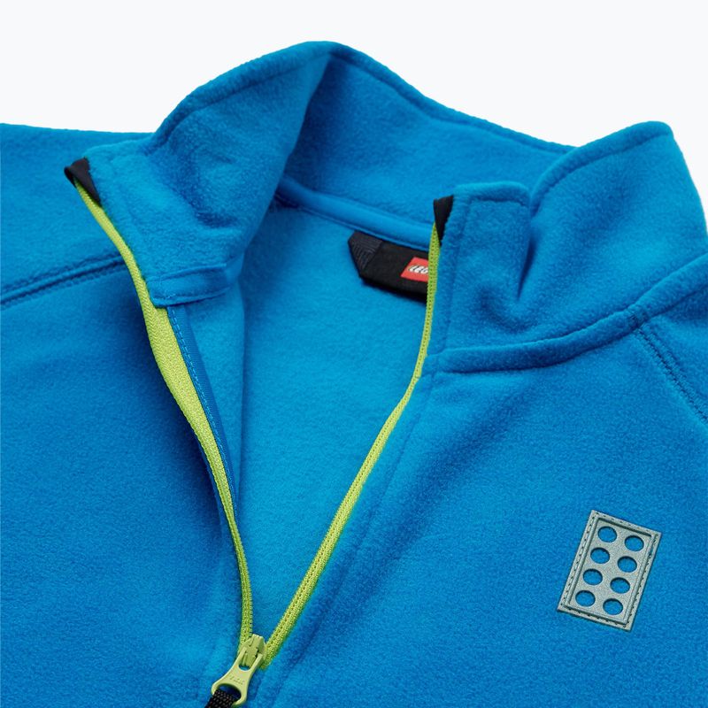 Detská fleecová mikina LEGO Lwsinclair 702 blue/lime 3