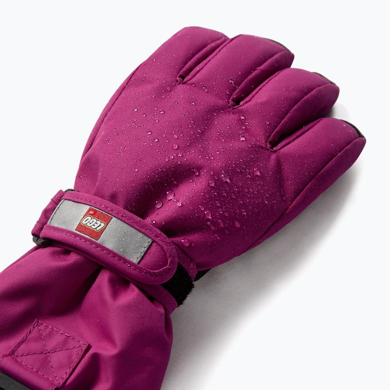 Detské lyžiarske rukavice LEGO Lwatlin 700 fuchsia 3