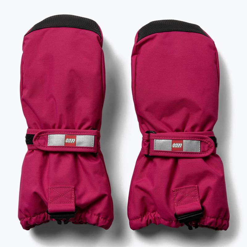 Detské lyžiarske rukavice  LEGO Lwatlin 706 fuchsia 2