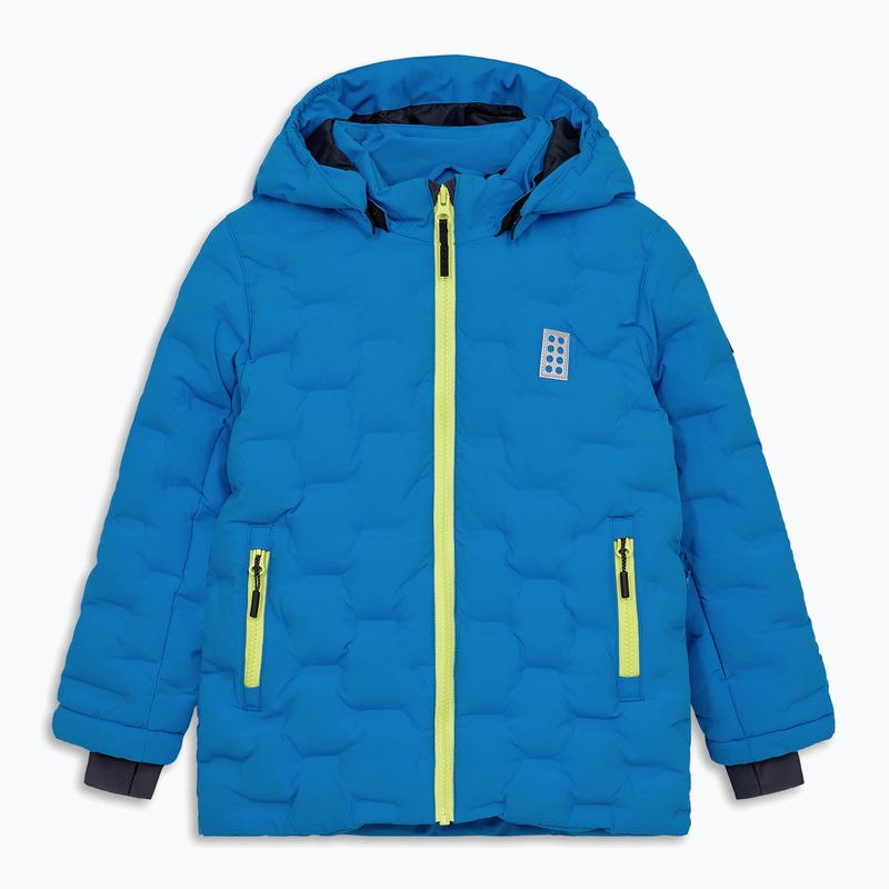 Detská lyžiarska bunda LEGO Lwjipe 706 blue/lime