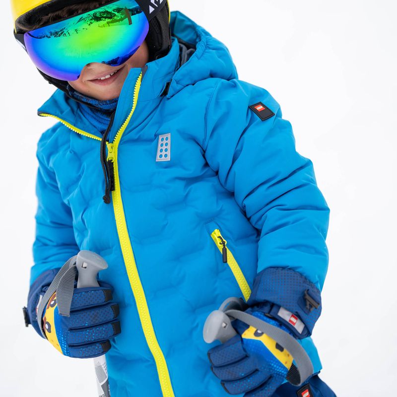 Detská lyžiarska bunda LEGO Lwjipe 706 blue/lime 6