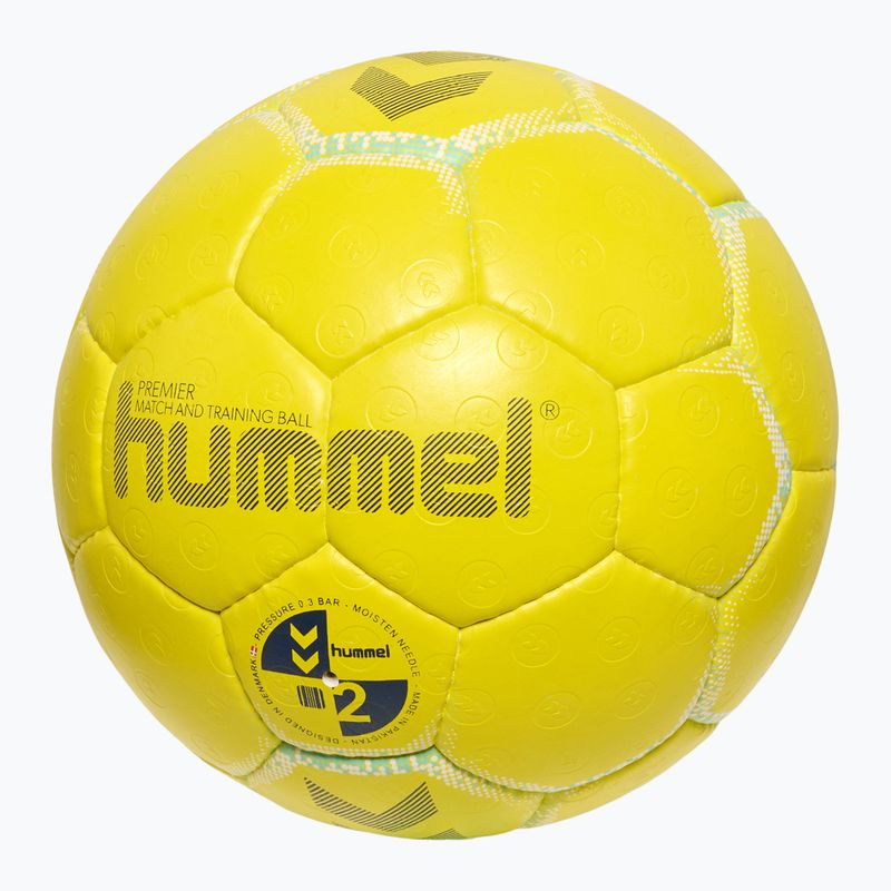 Hummel Premier HB hádzaná žltá/biela/modrá veľkosť 2