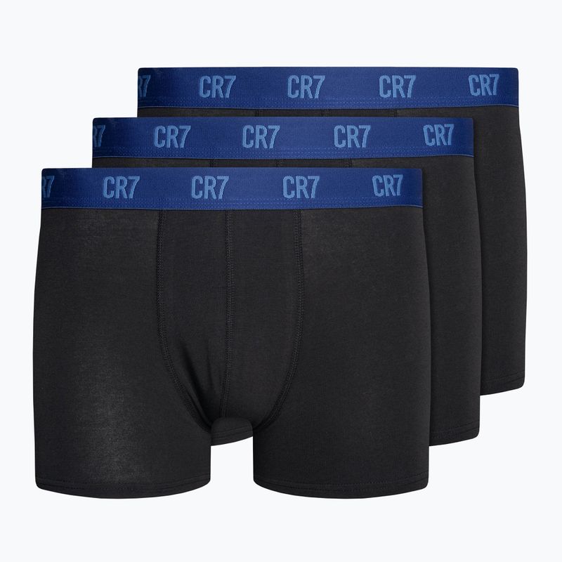 Pánske boxerky CR7 Basic Trunk 3 páry black/blue