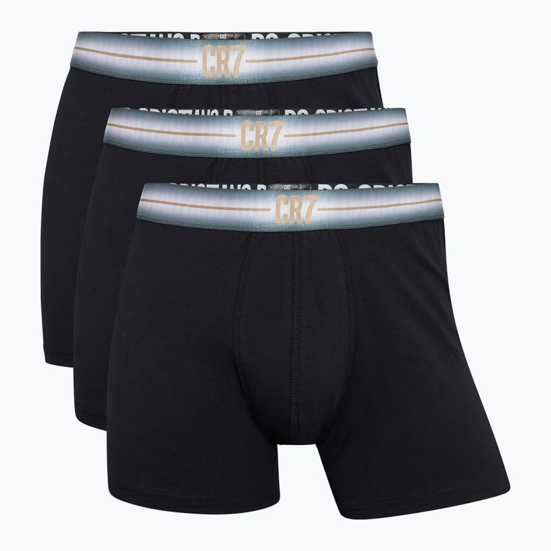 Pánske boxerky CR7 Basic Trunk 3 páry black/navy blue 5