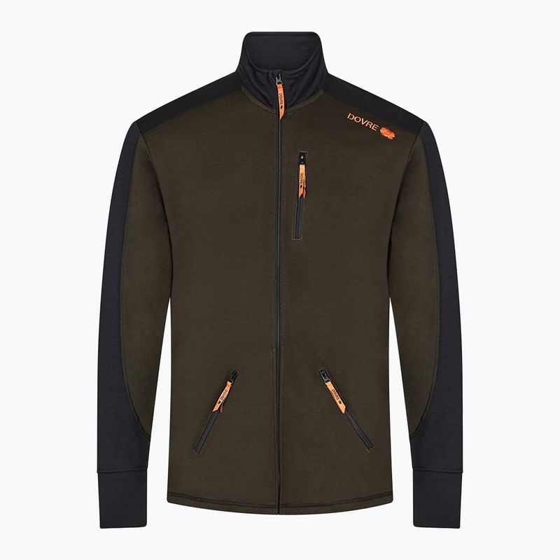 Pánska lyžiarska mikina Dovre Midlayer Full Zip khaki 5