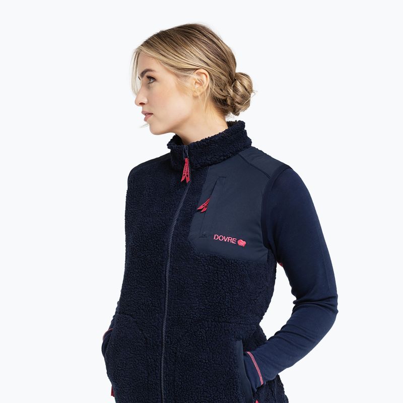 Dámska vesta Dovre Teddy Fleece navy 2