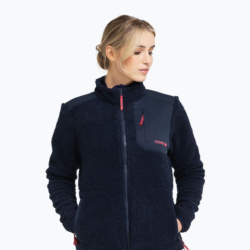 Dámska vesta Dovre Teddy Fleece navy 3