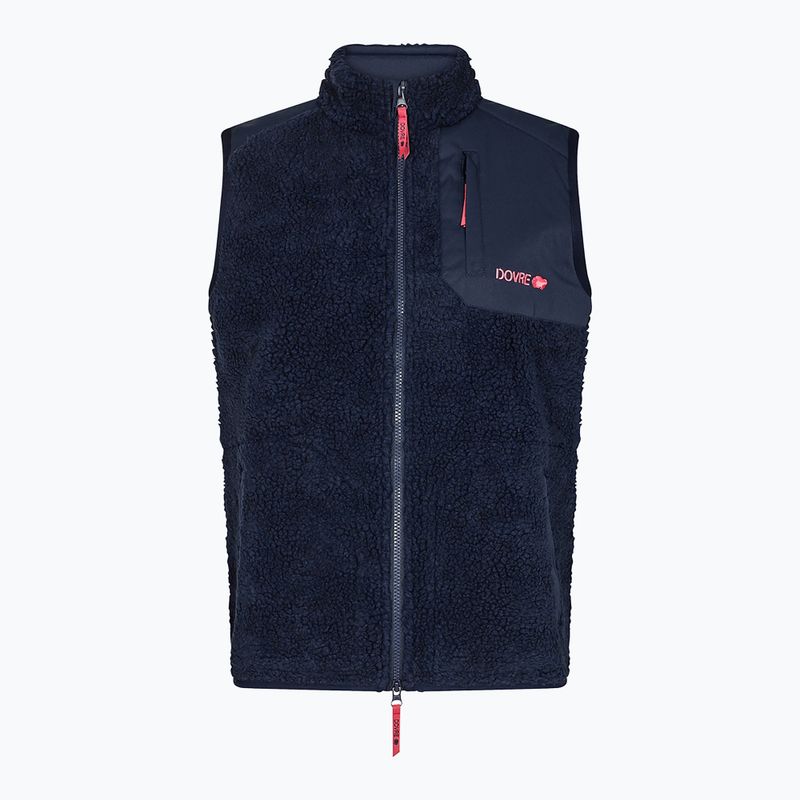 Dámska vesta Dovre Teddy Fleece navy 5