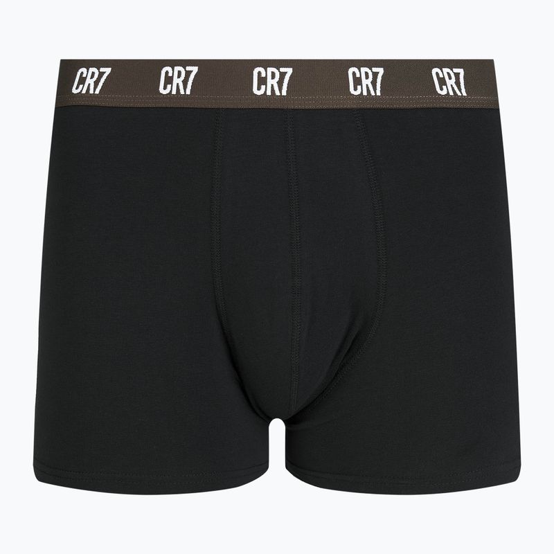 Pánske boxerky CR7 Basic Trunk 3 páry black/brown 2