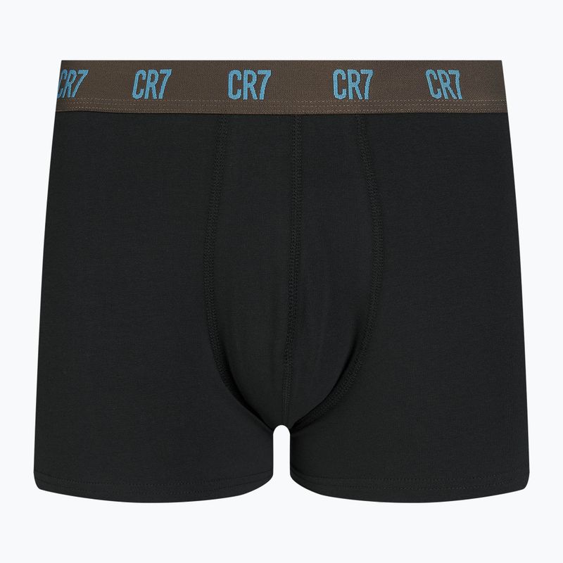 Pánske boxerky CR7 Basic Trunk 3 páry black/brown 5