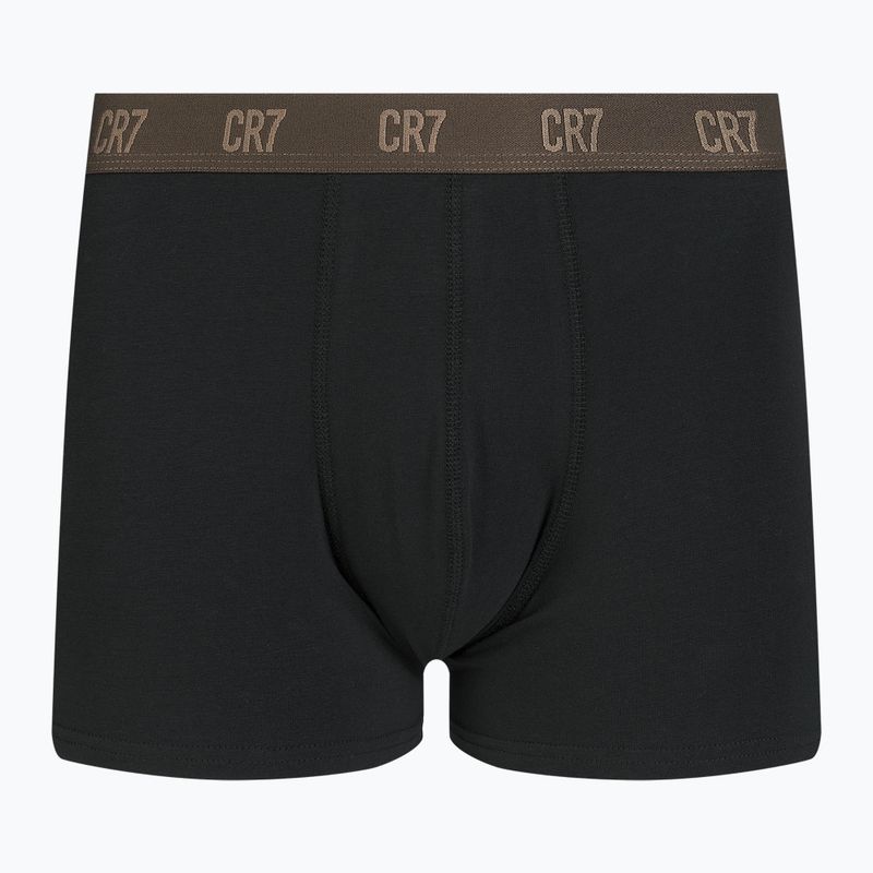 Pánske boxerky CR7 Basic Trunk 3 páry black/brown 8