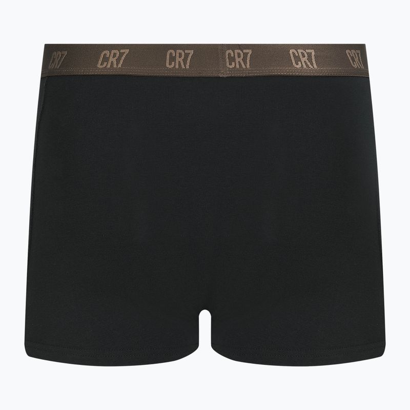 Pánske boxerky CR7 Basic Trunk 3 páry black/brown 9