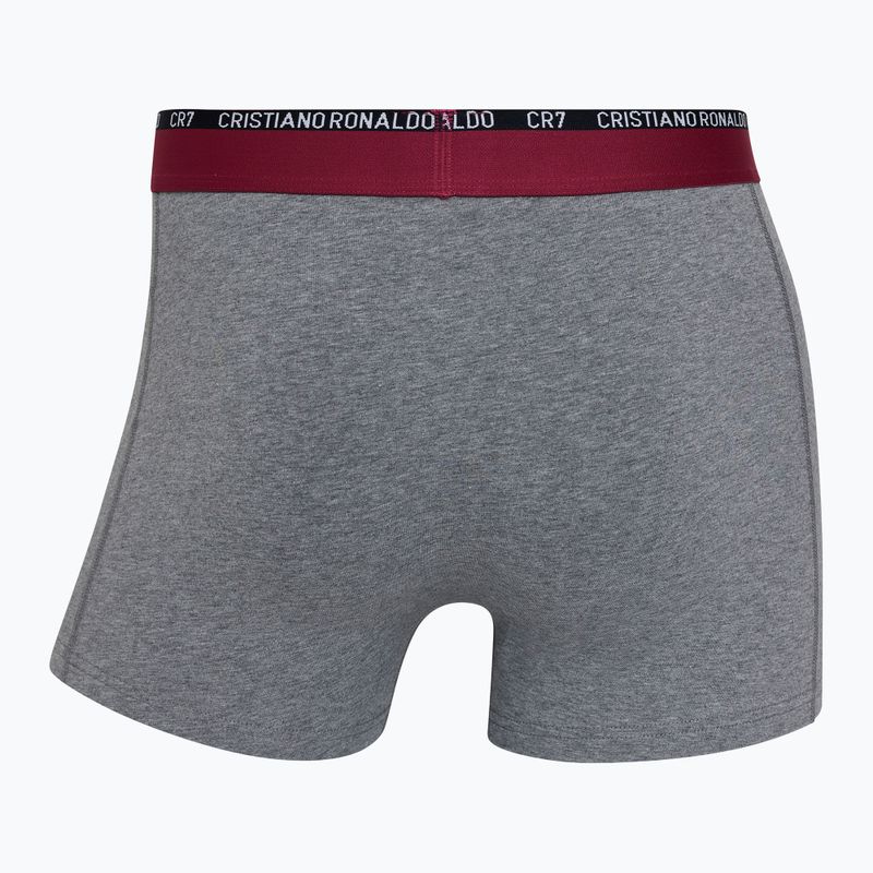 Pánske boxerky CR7 Basic Trunk 3 páry biela/sivá melanž/čierna 3