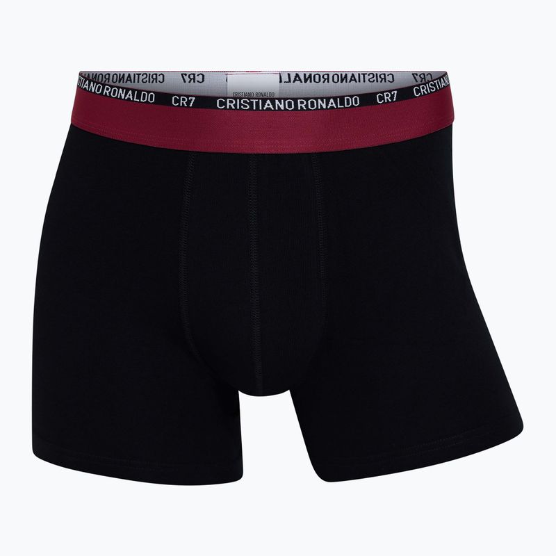 Pánske boxerky CR7 Basic Trunk 3 páry biela/sivá melanž/čierna 4