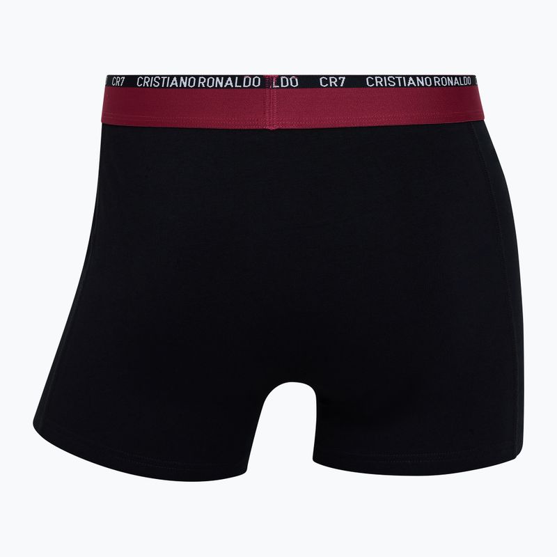 Pánske boxerky CR7 Basic Trunk 3 páry biela/sivá melanž/čierna 5