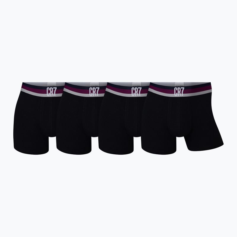 Pánske boxerky CR7 Basic Trunk 4 páry čierne