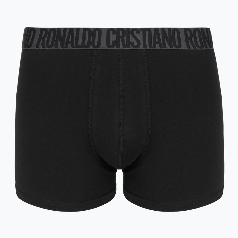 Pánske boxerky CR7 Basic Trunk 4 páry 2492 BLACK 3