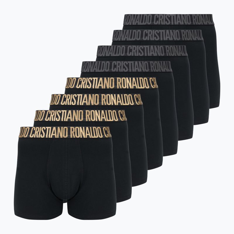 Pánske boxerky CR7 Basic Trunk 8 párov black