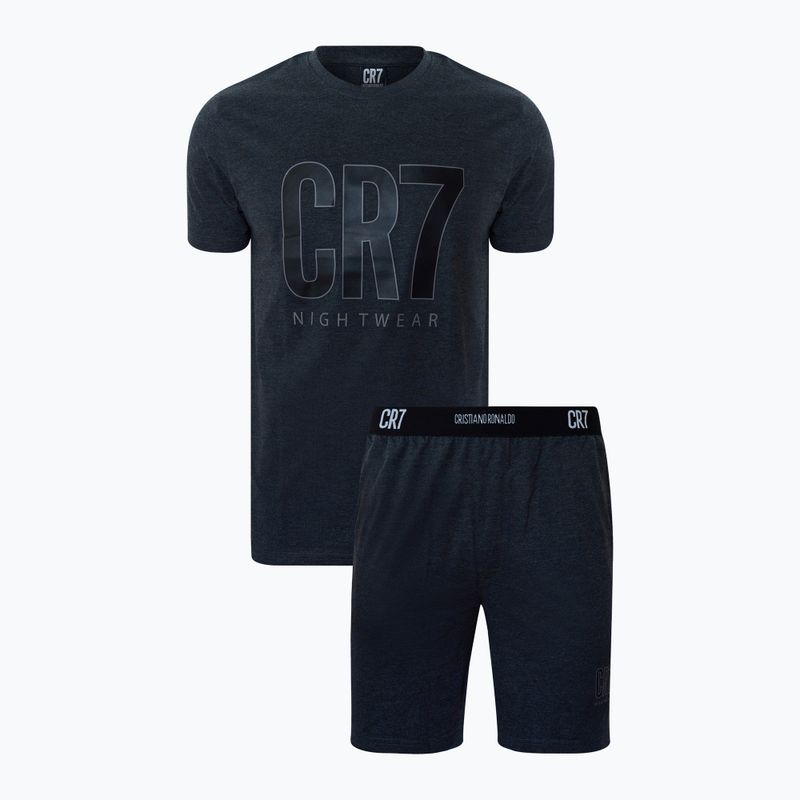 Pánske pyžamo CR7 Pyjama Short dark grey melange
