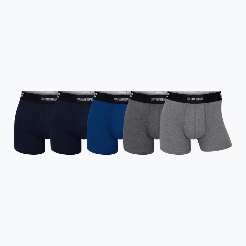 Pánske boxerky CR7 Basic Trunk 5 pairs 2344 multicolour 2