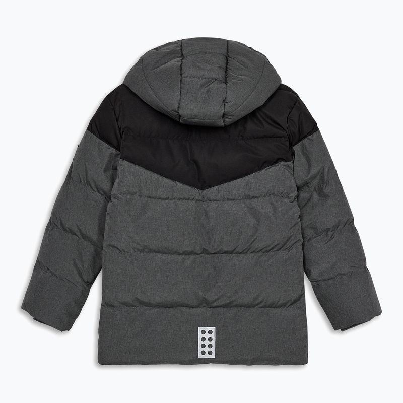 Detská zateplená bunda LEGO Lwjebel 733 dark grey melange 2