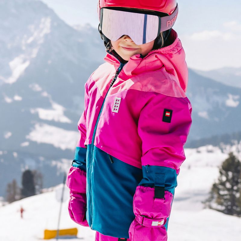 Detská lyžiarska bunda LEGO Lwjested 708 fuchsia 6