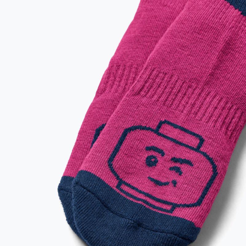 Detské lyžiarske ponožky LEGO Lwazun 700 fuchsia 3