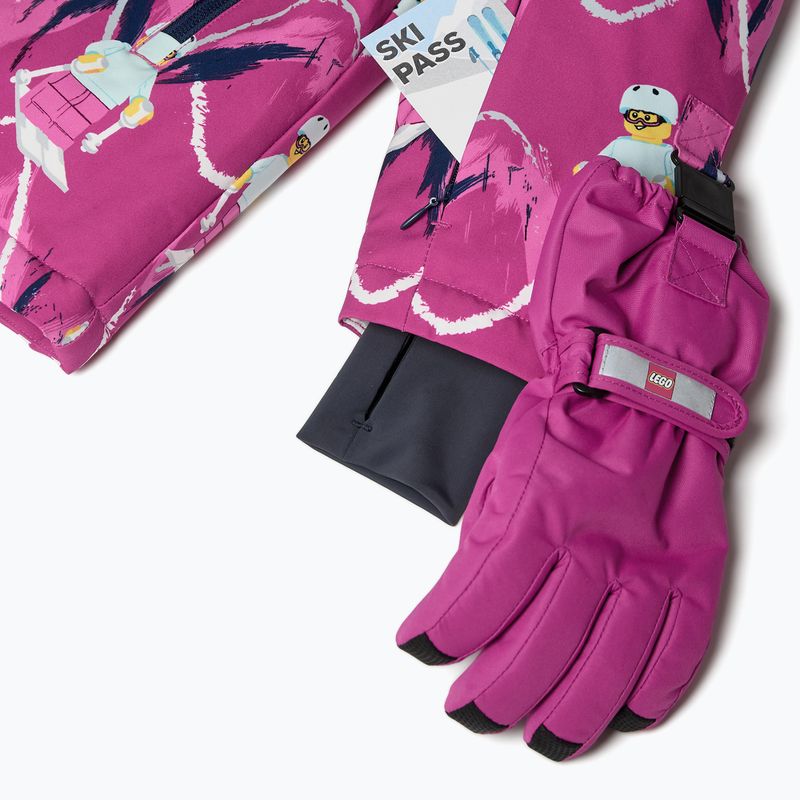 Detská lyžiarska bunda LEGO Lwjian 704 fuchsia 4