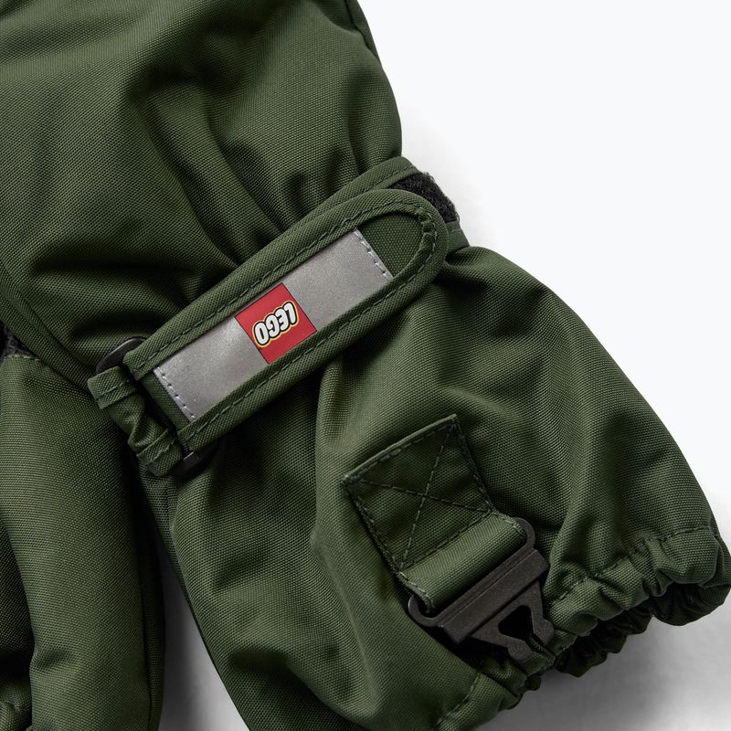Detské lyžiarske rukavice LEGO Lwatlin 700 dark green 4