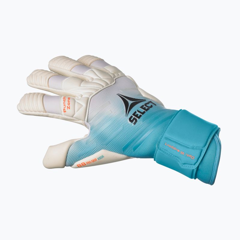 Brankárske rukavice SELECT 88 Pro Grip Aqua v23 turquoise/white 4