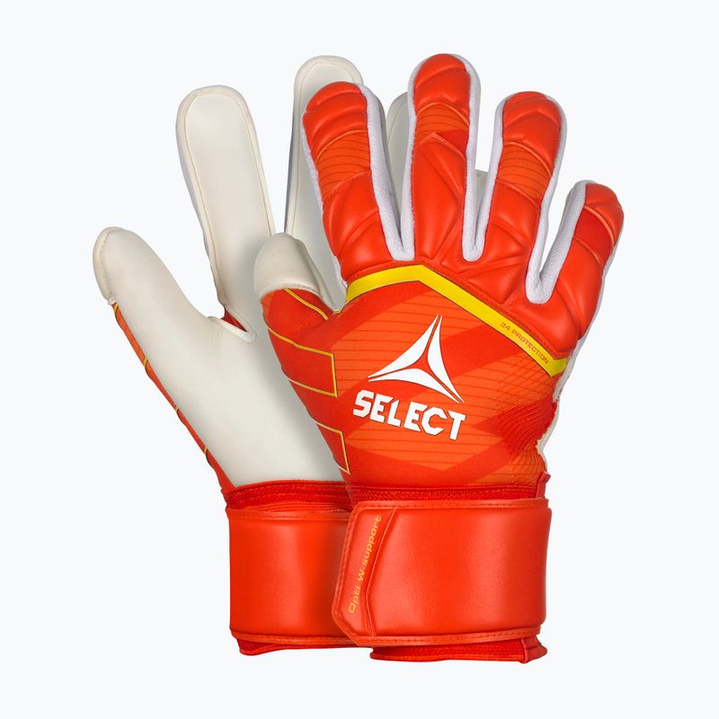 Detské brankárske rukavice SELECT 34 Protection v24 orange/white