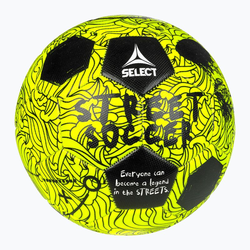 Futbalová lopta SELECT Street Soccer v24 yellow/black rozmer 4.5