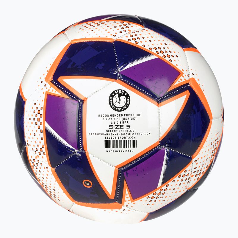 Futbalová lopta SELECT Classic v24 white/purple rozmer 5 2