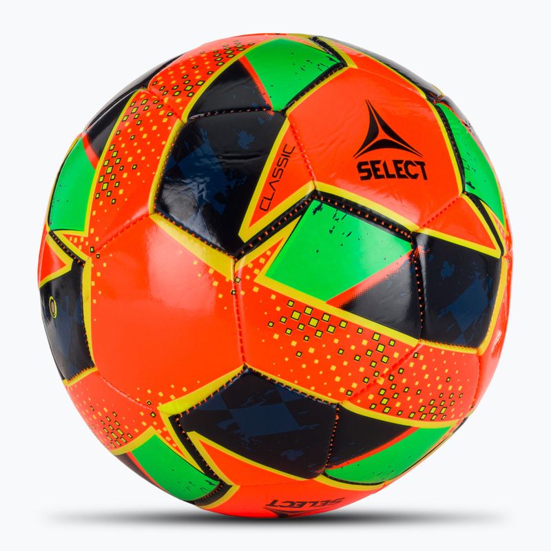 Futbalová lopta SELECT Classic v24 orange/green rozmer 4 2