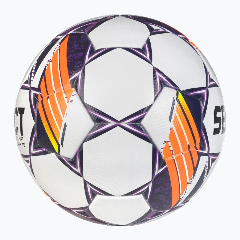 Futbalová lopta SELECT Brillant Super TB v24 white/purple veľkosť 5  2