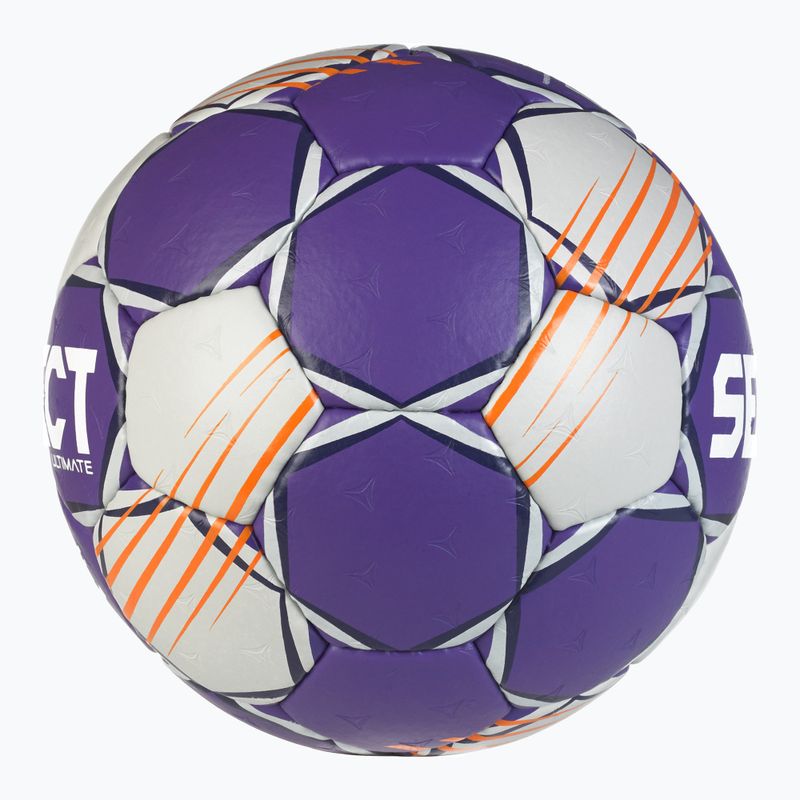 Hádzanárska lopta SELECT Ultimate v24 Official EHF grey/purple veľkosť 2 3