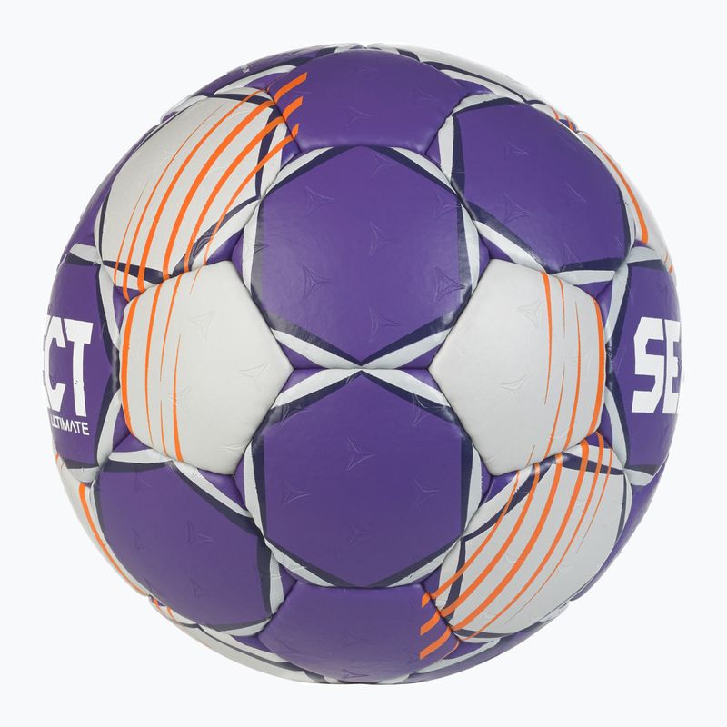 Hádzanárska lopta SELECT Ultimate v24 Official EHF grey/purple veľkosť 2 4