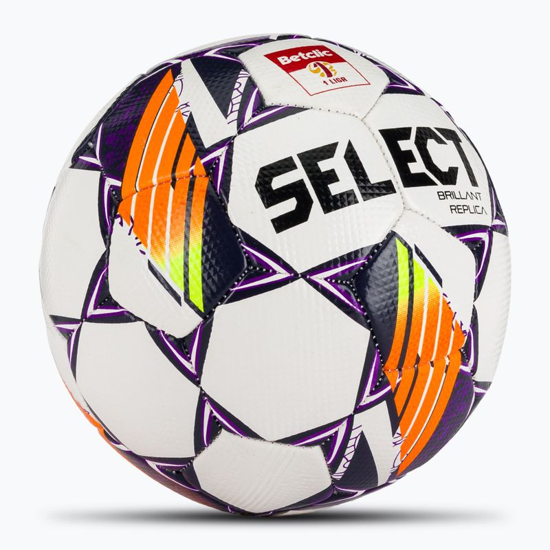 SELECT Brillant Replika Betclic 1 League football v24 white/purple 2