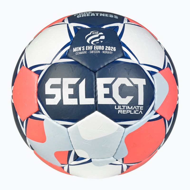 Lopta na hádzanú SELECT Ultimate Euro Men v26 Replica white/red/black veľkosť 2