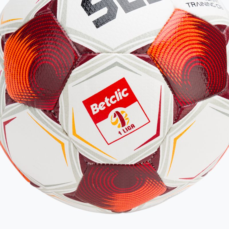 Futbalová lopta SELECT Brillant Training Betclic v25 white/red veľkosť 4 3