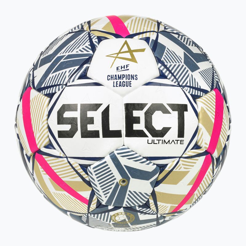Loptu na hádzanú SELECT Ultimate EHF Champios League LM V26 Replica rozmiar 3 white/red 2