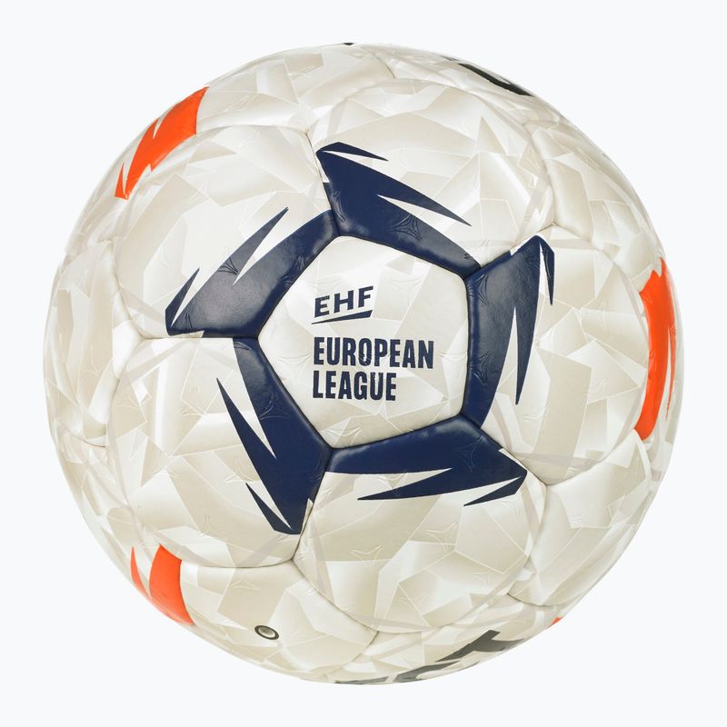 Loptu na hádzanú SELECT Ultimate EHF European League V26 Replica rozmiar 2 white/black/orange 4