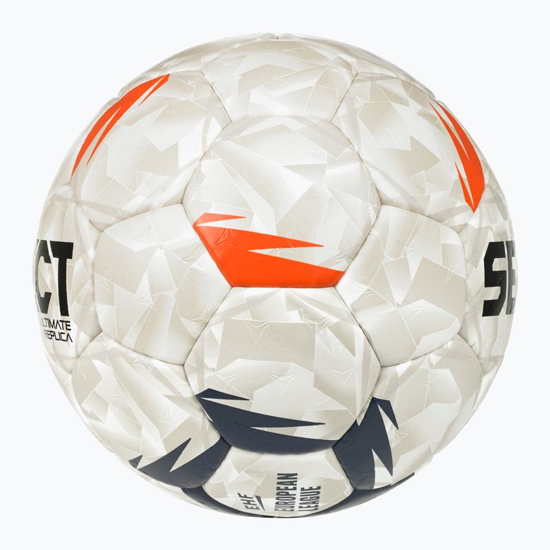 Loptu na hádzanú SELECT Ultimate EHF European League V26 Replica rozmiar 1 white/black/orange 3