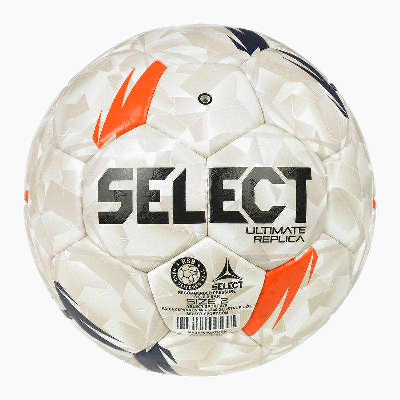 Loptu na hádzanú SELECT Ultimate EHF European League V26 rozmiar 2 white/black/orange 2