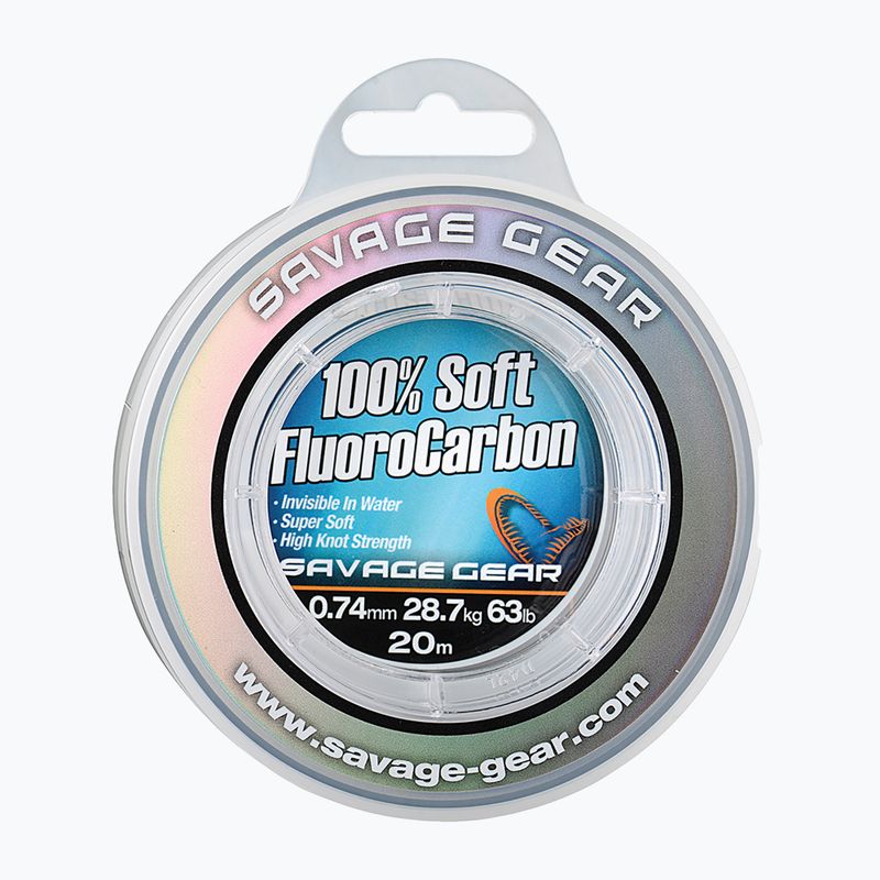 SavageGear Fluorokarbónová šnúra Soft transparent 54848 2
