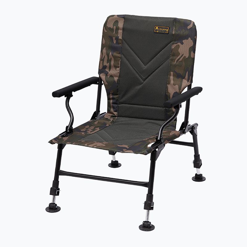 Stolička Prologic Avenger Relax Camo s podrúčkami a poťahmi šedo-zelená PLB027