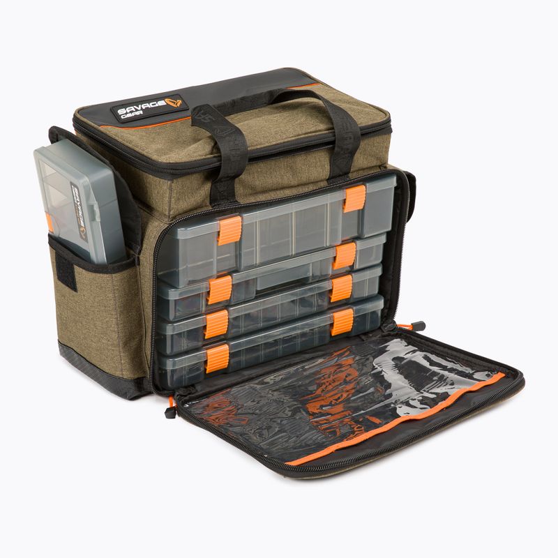Savage Gear Specialist Vak na nástrahy 6 škatuliek hnedý 74236 10